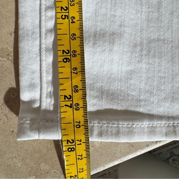 J Crew White Vintage 9 Inch Slim Straight Jean Womens Size 25 Retro 90s Slimming - Picture 11 of 15